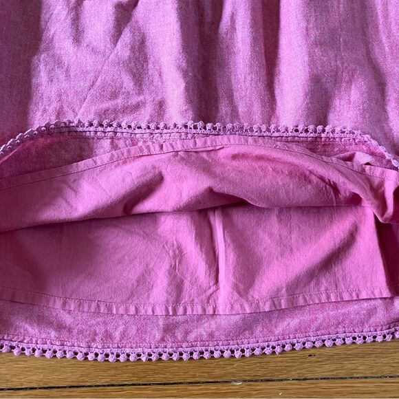 Garnet Hill Kids Red Embroidered Floral Cotton Beach Pool Vacation Cover Up 14 - Picture 5 of 9